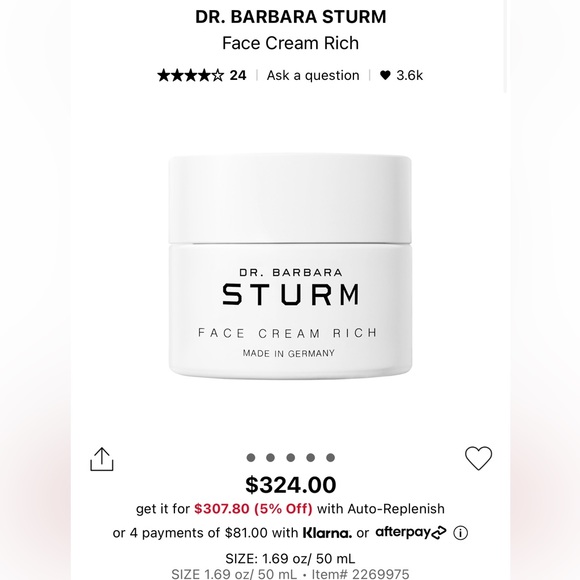 Dr. Barbara Sturm Rich face cream - Picture 3 of 4